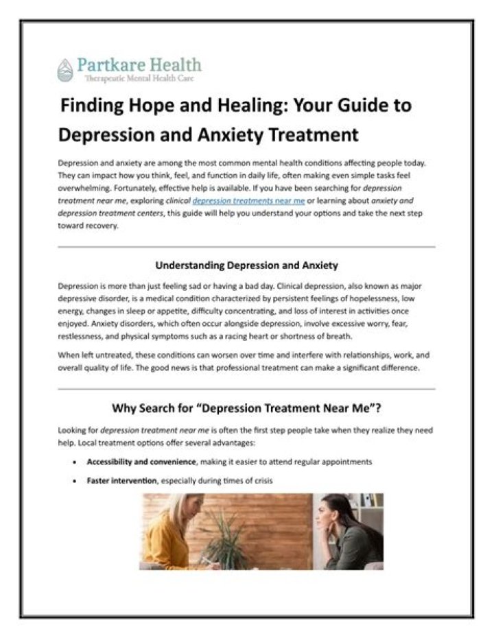Find Hope And Healing: Depression Treatment In Washington
