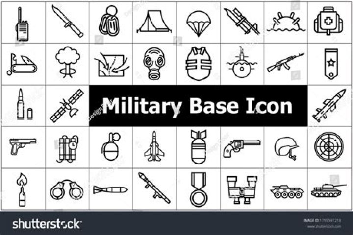 Military Base Icons: Elevate Your Maps And Projects