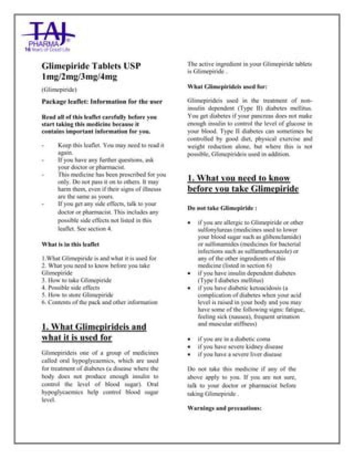 Urgent! Glimepiride Recall: All You Need To Know